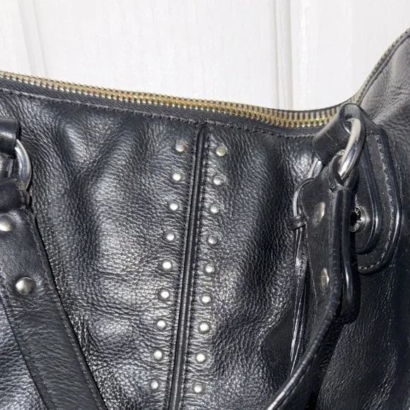 Michael Kors Black Studded purse w/matching wallet vintage MK. Comes w/dust bag - Picture 4 of 16